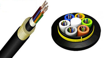 qualità  24core All Dielectric ADSS Non Metallic  self-supporting aerial  Fiber Optic Cable fabbrica