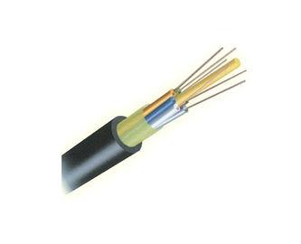 qualità  Outdoor Loose Tube Aerial Fiber Optic Cable GYFTY With FRP Central Strengthen fabbrica