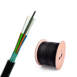 qualità  Loose Tube Stranded GYTS Outdoor Aerial  Duct 24 Core Single Mode Fiber Optic Cable fabbrica