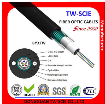 Cavo a fibre ottiche sciolto GYXTW della Cina della metropolitana di singolo modo di G652D per l'antenna all'aperto