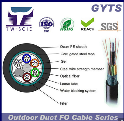 Cavo Ethernet in fibra ottica 72 Core G652D Cavo multi fibra ottica per esterni