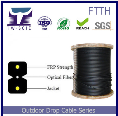 Cavo a fibre ottiche schermato dell'interno del centro di FTTH 2, cavo flessibile della fibra facile situarsi