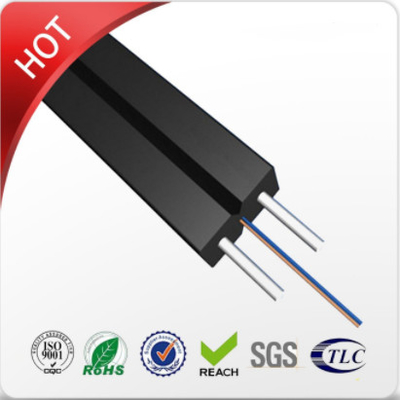 Rivestimento nero/bianco con il filo di acciaio FRP rinforza il cavo di Ethernet a fibra ottica per il home network
