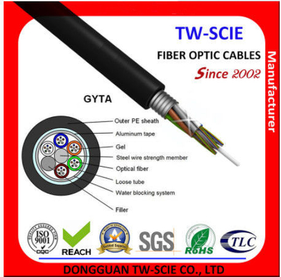 GYTA Cavo a fibra ottica multi filo dell'antenna/condotto della metropolitana sciolta con il tipo d'acciaio corazzato