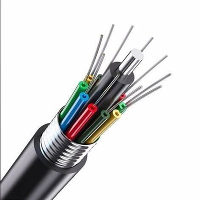 Fibra ottica flessibile con patchcord, cavo rinforzato FRP PVC/LSZH/OFNP Jacket Drum Pack -40.C~85.C