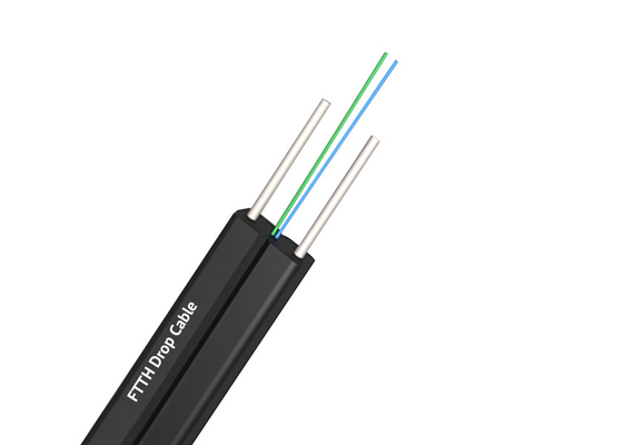 Cavo FTTH a caduta con membro di resistenza centrale in acciaio per una maggiore durata