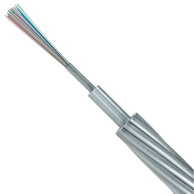 Cavo in fibra ottica OPGW di acciaio rivestito in alluminio personalizzato per l'installazione di reti FTTH FTTB FTTX