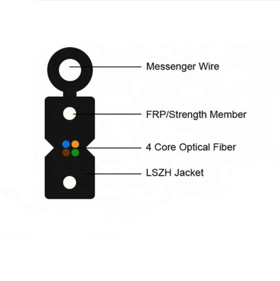 Cable a scarico FTTH a fibra ottica per uso esterno G. 657A1 G. 657A2