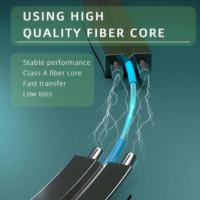 2 nuclei monomodo con 2 cavi ottici in fibra ottica in FRP FTTH GJXH paralleli