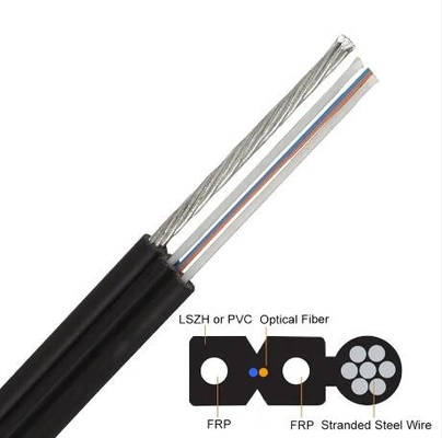 Fibra ottica aerea Cavo ottico in acciaio rinforzato FTTX FTTH FTTR Cavo in fibra a goccia