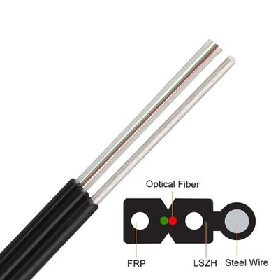 Fibra ottica aerea Cavo ottico in acciaio rinforzato FTTX FTTH FTTR Cavo in fibra a goccia