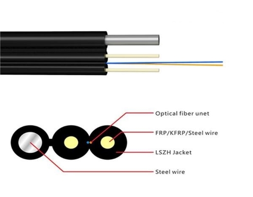 Cable FTTH Drop 1 CORE G657A2 G657A1 Cavo in fibra ottica
