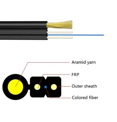 Cavo FTTH a caduta 1fo G657A Cavo a fibra ottica