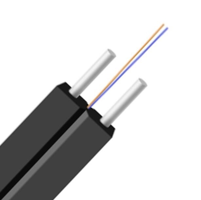 Cable FTTH a caduta interna, FRP Strength Memeber, 1-12F,Scelta di OS2/OM2/OM3/OM4,LSZH