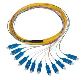 Sono disponibili trecce in fibra ottica Single Mode Simplex SC APC con diversi tipi di connettori
