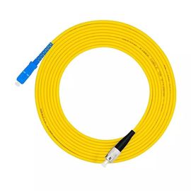 FC UPC al cavo della toppa della fibra di singolo modo del PVC di simplex 3.0mm dello Sc UPC, cavo di toppa della fibra del saltatore