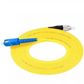 FC UPC al cavo della toppa della fibra di singolo modo del PVC di simplex 3.0mm dello Sc UPC, cavo di toppa della fibra del saltatore
