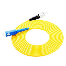 FC UPC al cavo della toppa della fibra di singolo modo del PVC di simplex 3.0mm dello Sc UPC, cavo di toppa della fibra del saltatore