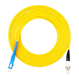 FC UPC al cavo della toppa della fibra di singolo modo del PVC di simplex 3.0mm dello Sc UPC, cavo di toppa della fibra del saltatore