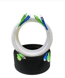 Cavo del membro-FTTH di forza di materiale del filato del Kevlar del cavo a fibre ottiche dell'interno della guaina di LSZH