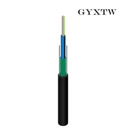 tipo esterno nero telecommuniction della fabbrica della guaina GYXTW del cavo a fibre ottiche corazzato di corning di potere