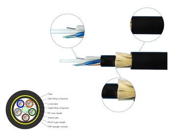 48 cavo a fibre ottiche aereo all'aperto del centro ADSS tutto il dielettrico autosufficiente
