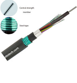 Cavo sotterraneo GYTA 53 12 Cavo a fibra ottica a doppia armatura e guaina PE
