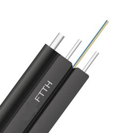 Fibra ottica del cavo di Wire Ftth Drop del messaggero del rivestimento di LSZH o del PVC