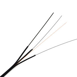 1-4 il cavo flessibile FRP del centro FTTH/il membro forza dell'acciaio ha coperto il cavo ottico piano