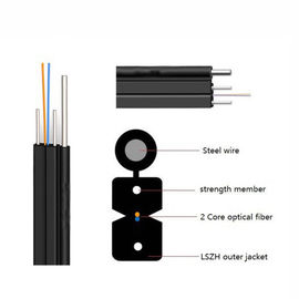 Cavo a fibre ottiche dell'interno all'aperto del cavo flessibile GJYXCH/GJYXFCH di FTTH per il home network