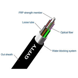 Cavo a fibre ottiche all'aperto del centro GYFTY G652D di FRP 122-144