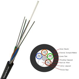 Numero di fibre aereo non metallico del centro dei cavi a fibre ottiche 2 - 288 dell'OEM con il riempimento del riempitore composto