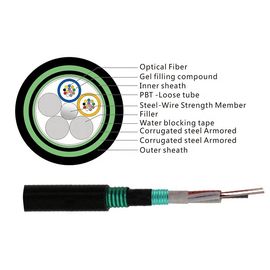 Cavo a fibre ottiche corazzato di anti sepoltura diretta sotterranea del roditore GYTA53