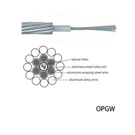 48 Core Aerial Central Optical Unit Overhead Ground Wire Cavo opgw Cavo ottico a terra