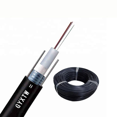 2 4 8 12 cavo a fibre ottiche all'aperto Anti-UV della guaina GYXTW del PE del nero del centro
