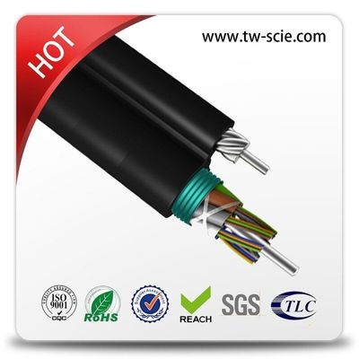 OEM 8 12 24 figure aeree autosufficienti 8 cavo a fibre ottiche (GYTC8S) del centro FIG8