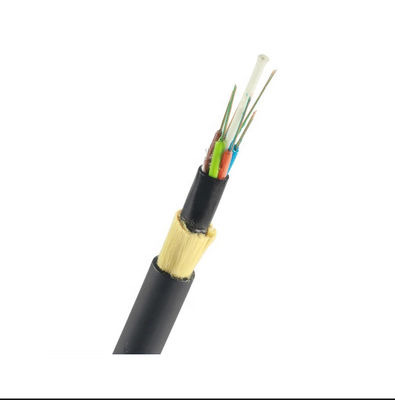 Cavo a fibre ottiche dielettrico nero dei centri G652D ADSS della portata 48 della guaina 100 del PE