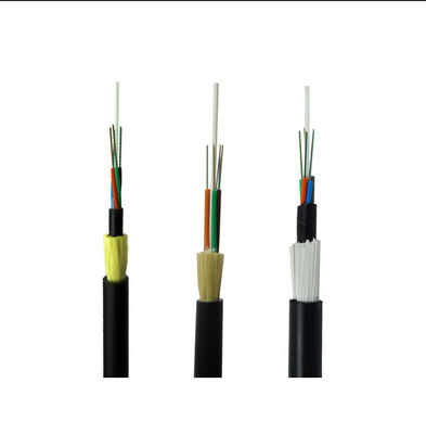 Antenna del cavo in fibra ottica ADSS non metallica a 12 centri autoportante per telecomunicazioni elettriche