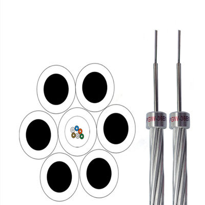 Cavo di fibra ottica placcato di alluminio del filo di acciaio del cavo sopraelevato della messa a terra OPGW OPGW