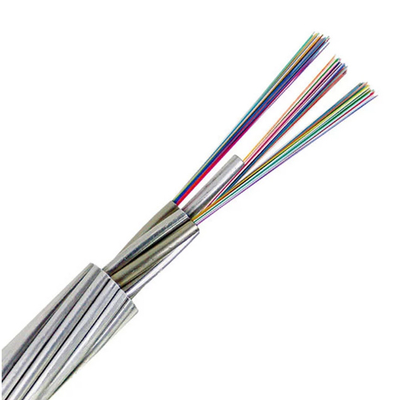 24/48 di cavo di Opgw Aeirlal di potere di singolo modo G652d del cavo a fibre ottiche del centro OPGW